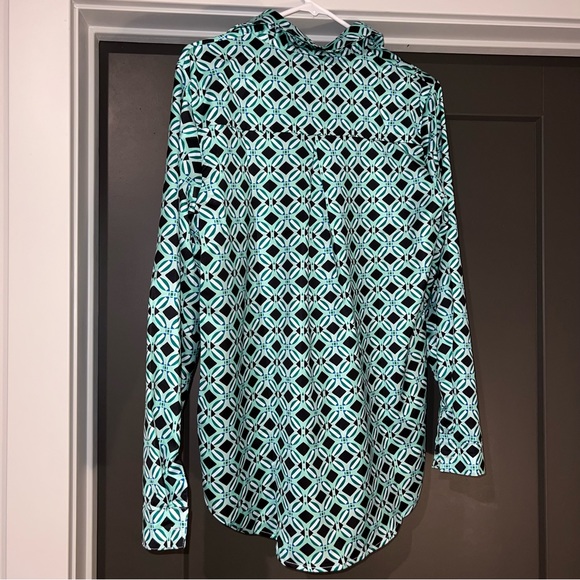 Princess Polly Green Button Up Shirt Blouse - Picture 2 of 4